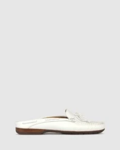 Superb Slip On Leather Loafers White By Airflex