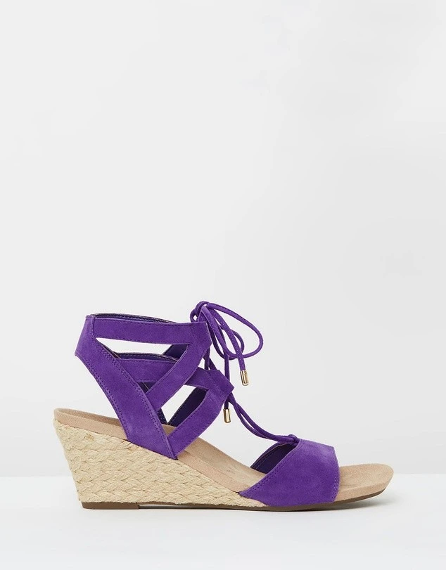 Tansy Wedge Espadrille Sandals Purple By Vionic 3 Tansy Wedge Espadrille Sandals Purple By Vionic