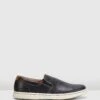 Tony Black Oiled Leather By Hush Puppies