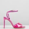 Transparent Strap Stiletto Heels Pink By Schutz -Vionic AU Shop ic transparent strap stiletto heels 899929