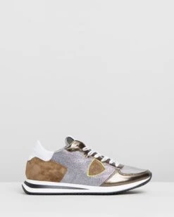 TZLD Sneakers Khaki & Glitter By Philippe Model