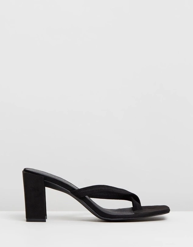VEGAN - Dandelion Heels Black Microsuede By Atmos&Here 3 VEGAN - Dandelion Heels Black Microsuede By Atmos&Here