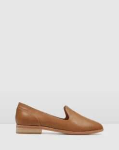 Vicky Casual Flats Tan Leather By Jo Mercer