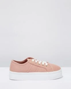 Willow Flatform Sneakers Ash Rose Canvas By Rubi