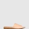 Yummy Leather Wedge Slides Blush By Airflex -Vionic AU Shop ic yummy leather wedge slides 1011593