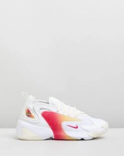 Zoom 2K - Women's White, Rush Pink. Sail & Melon Tint By Nike