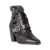 Meg - Black Nappa Kid By Siren Shoes