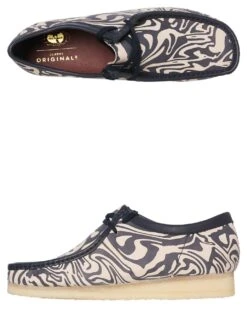 Mens Wu Tang Wallabee Lo Shoe Navy Multi