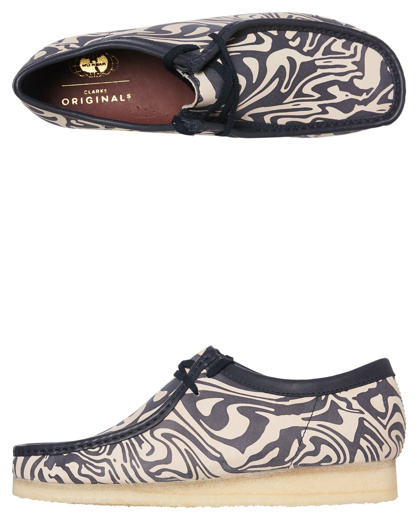 Mens Wu Tang Wallabee Lo Shoe Navy Multi 3 Mens Wu Tang Wallabee Lo Shoe Navy Multi