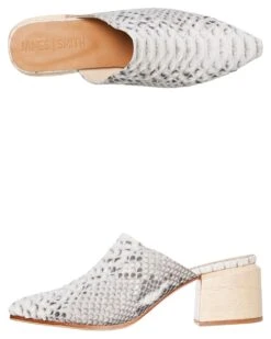 Womens Le Paris Point Mule Original Python