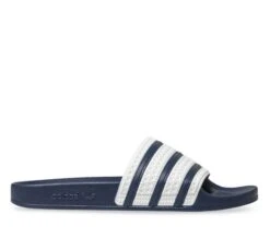 ADIDAS Adilette Slides White Blue
