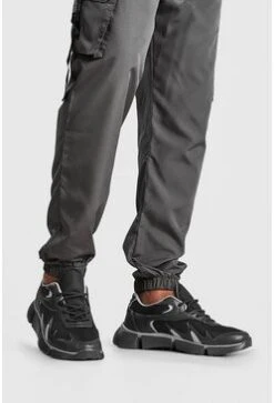 Colour Pop Chunky Trainer In Grey