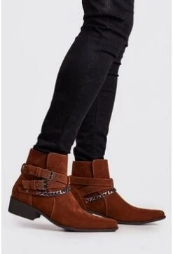 Wrap Around Chelsea Boot In Tan