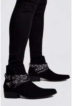Bandana Chelsea Boot In Black