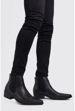 Western Chelsea Boot In Black