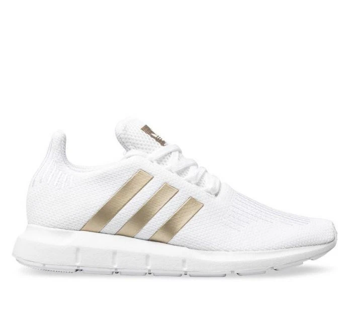 ADIDAS Womens Swift Run White/Gold 3 ADIDAS Womens Swift Run White/Gold