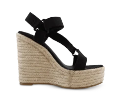 Buffy Black Floral Wedges By Tony Bianco Shoes