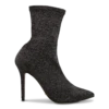 Davis Black Stretch Glitter Ankle Boots By Tony Bianco Shoes