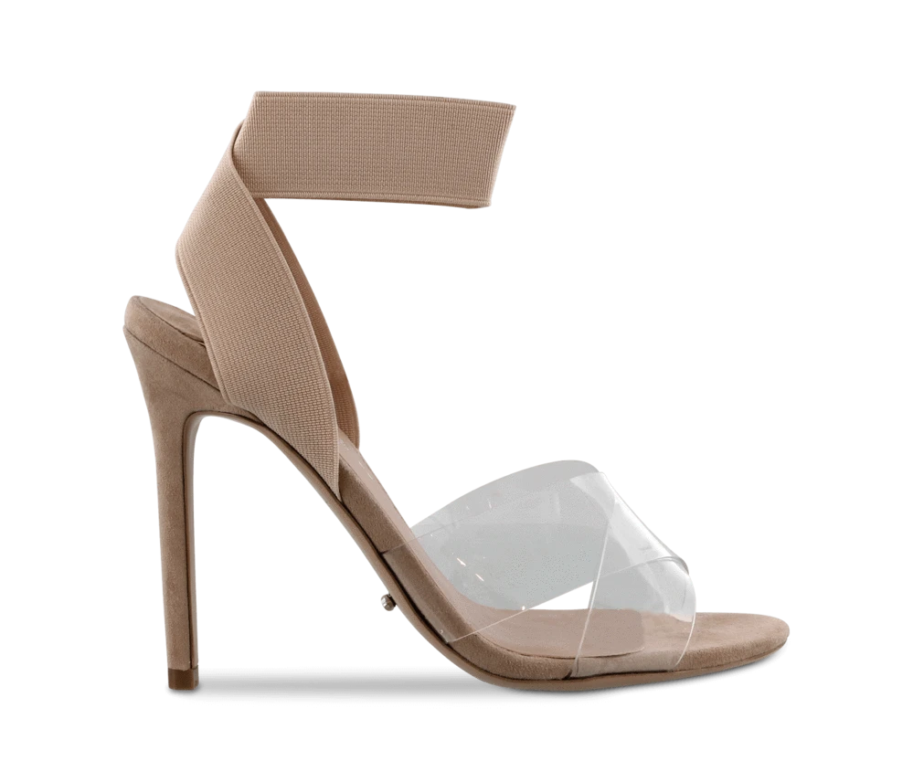 Kami Clear Vynalite/Blush Kid Suede Heels By Tony Bianco Shoes 3 Kami Clear Vynalite/Blush Kid Suede Heels By Tony Bianco Shoes