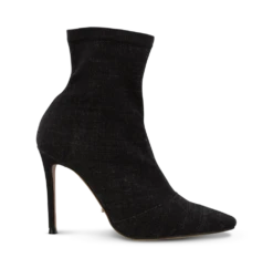 Lottie Black Wash Denim Ankle Boots By Tony Bianco Shoes