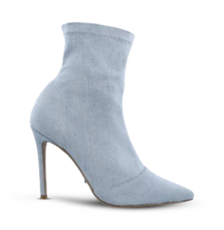 Lottie Blue Wash Denim Ankle Boots By Tony Bianco Shoes
