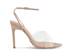 Meeka Clear Vynalite/Nude Patent Heels By Tony Bianco Shoes