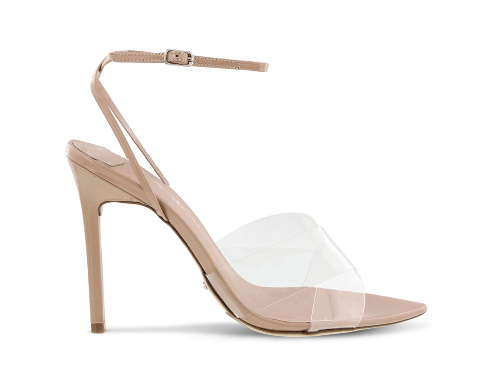 Meeka Clear Vynalite/Nude Patent Heels By Tony Bianco Shoes 3 Meeka Clear Vynalite/Nude Patent Heels By Tony Bianco Shoes