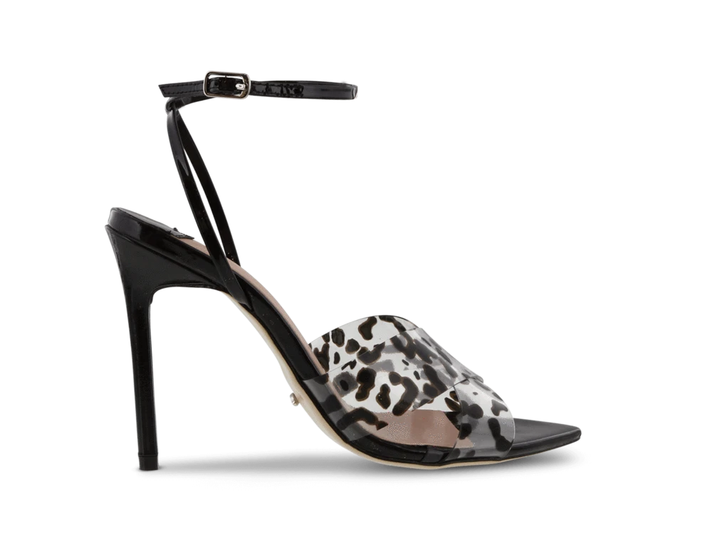 Meeka Leopard Vynalite/Black Patent Heels By Tony Bianco Shoes 3 Meeka Leopard Vynalite/Black Patent Heels By Tony Bianco Shoes
