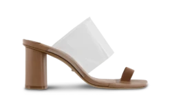 Raine Clear Vynalite/Skin Capretto Heels By Tony Bianco Shoes