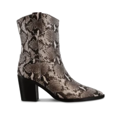 Scout Natural Snake Ankle Boots By Tony Bianco Shoes