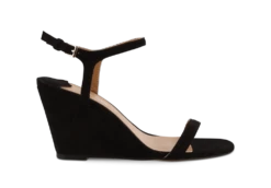 Tanita Black Kid Suede Wedges By Tony Bianco Shoes