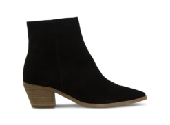 Teja Black Kid Suede Ankle Boots By Tony Bianco Shoes