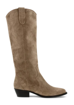 Wilde Natural Suede Long Boots By Tony Bianco Shoes