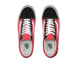 (Anaheim Factory) Og Black/Og Red - Anaheim Factory Old Skool 36 DX Black/Red Sale Shoes By Vans