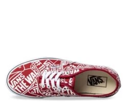 (Otw Repeat) Red/True White - Authentic Off The Wall Repeat Sale Shoes By Vans