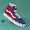 (Two-Tone) True Blue/Chili Peppere - COMFYCUSH SK8-HI REISSUE BLUE Sale Shoes By Vans -Vionic AU Shop va comfycush sk8 hi reissue blue vna3wmcvx5 blu img5e2455f4e6d175.33199742