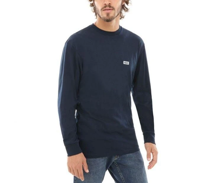 Navy - Retro Tall Type Navy Long Sleeve Tee Sale Shoes By Vans 3 Navy - Retro Tall Type Navy Long Sleeve Tee Sale Shoes By Vans