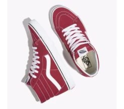 Rumba Red/True White - Sk8-Hi Rumba Red/White Sale Shoes By Vans