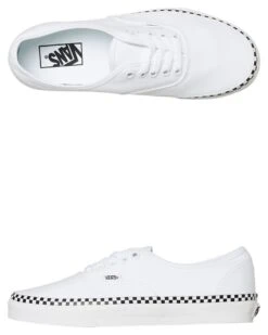 Womens Authentic Shoe White Check