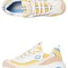 Womens D Lites Second Chance Shoe White Yellow -Vionic AU Shop white yellow womens footwear skechers sneakers 13146wyl 1